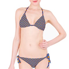 Yellow Circles On A Purple Background Classic Bikini Set by SychEva