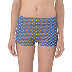 Yellow Circles On A Purple Background Boyleg Bikini Bottoms by SychEva