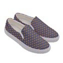 Yellow Circles On A Purple Background Women s Canvas Slip Ons View3