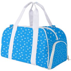 Halloween White Bars At Sky Blue Color Burner Gym Duffel Bag by Casemiro