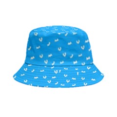 Halloween White Bars At Sky Blue Color Bucket Hat by Casemiro