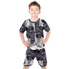 Twin Migraines Kids  Tee And Shorts Set by MRNStudios