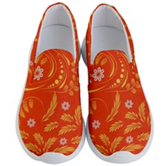 Folk Flowers Pattern Floral Surface Design Seamless Pattern Men s Lightweight Slip Ons by Eskimos