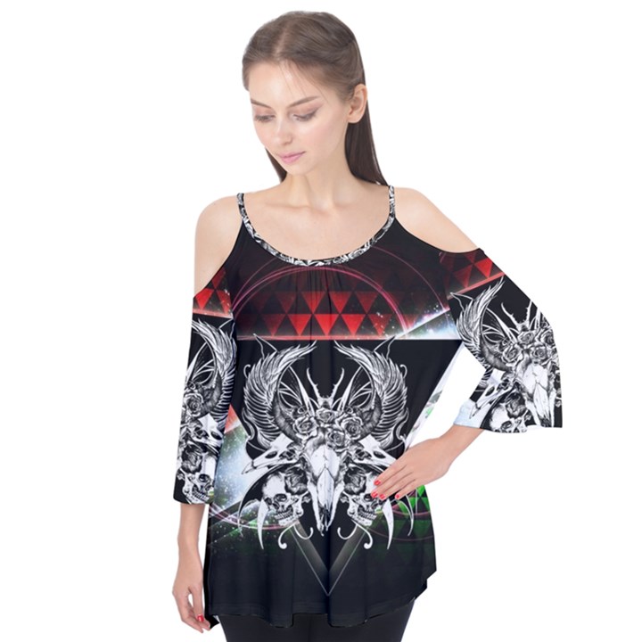 Skullart Flutter Sleeve Tee 