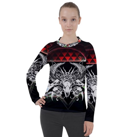 Skullart Women s Pique Long Sleeve Tee by Sparkle