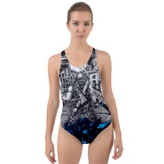 Movie Cut-out Back One Piece Swimsuit