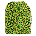 Yellow and green, neon leopard spots pattern Drawstring Pouch (3XL) View1