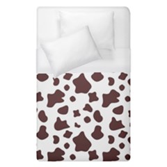 Brown cow spots pattern, animal fur print Duvet Cover (Single Size)