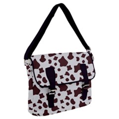 Brown cow spots pattern, animal fur print Buckle Messenger Bag