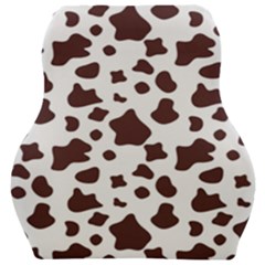 Brown cow spots pattern, animal fur print Car Seat Velour Cushion 