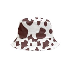 Brown cow spots pattern, animal fur print Bucket Hat (Kids)