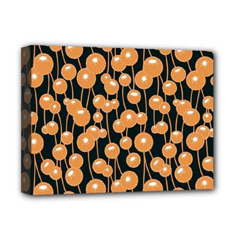 Orange Dandelions On A Dark Background Deluxe Canvas 16  X 12  (stretched)  by SychEva