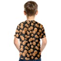 Orange Dandelions On A Dark Background Kids  Sport Mesh Tee View2