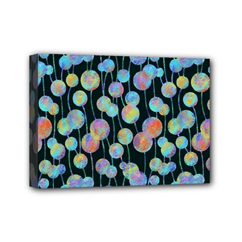 Multi-colored Circles Mini Canvas 7  X 5  (stretched) by SychEva