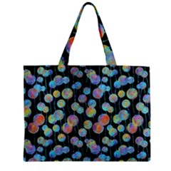 Multi-colored Circles Zipper Mini Tote Bag by SychEva