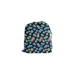 Multi-colored Circles Drawstring Pouch (xs) by SychEva