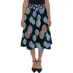 Multi-colored Circles Perfect Length Midi Skirt by SychEva