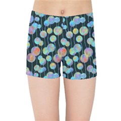 Multi-colored Circles Kids  Sports Shorts by SychEva