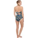 Multi-colored Circles Scallop Top Cut Out Swimsuit View2