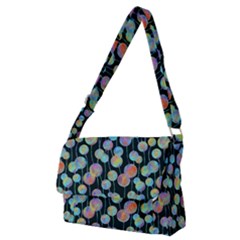 Multi-colored Circles Full Print Messenger Bag (m) by SychEva