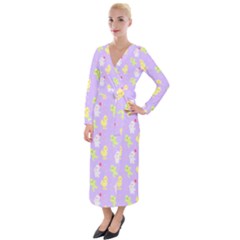 My Adventure Pastel Velvet Maxi Wrap Dress by thePastelAbomination