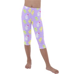 My Adventure Pastel Kids  Lightweight Velour Capri Leggings  by thePastelAbomination