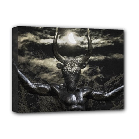 Creepy Mythological Artwork Collage Deluxe Canvas 16  X 12  (stretched)  by dflcprintsclothing