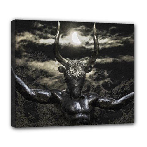 Creepy Mythological Artwork Collage Deluxe Canvas 24  X 20  (stretched) by dflcprintsclothing