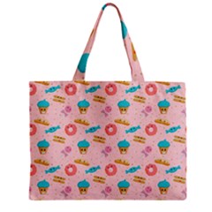 Funny Sweets With Teeth Zipper Mini Tote Bag by SychEva