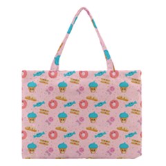 Funny Sweets With Teeth Medium Tote Bag by SychEva