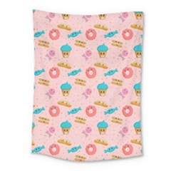 Funny Sweets With Teeth Medium Tapestry by SychEva