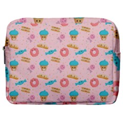 Funny Sweets With Teeth Make Up Pouch (large) by SychEva