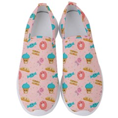 Funny Sweets With Teeth Men s Slip On Sneakers by SychEva