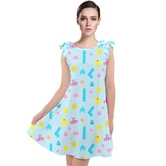 Arcade Dreams Blue  Tie Up Tunic Dress by thePastelAbomination