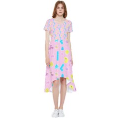 Arcade Dreams Pink High Low Boho Dress