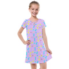 Arcade Dreams Lilac Kids  Cross Web Dress by thePastelAbomination