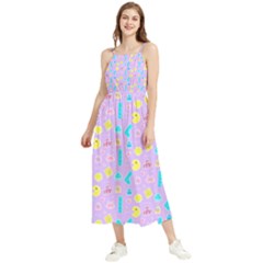 Arcade Dreams Lilac Boho Sleeveless Summer Dress