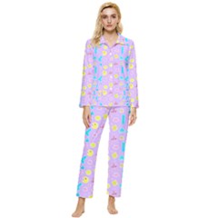 Arcade Dreams Lilac Womens  Long Sleeve Pocket Pajamas Set by thePastelAbomination