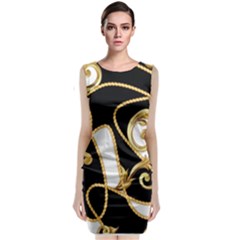 Seamless-pattern-golden-baroque-elements-260nw-1174723099 Sleeveless Velvet Midi Dress