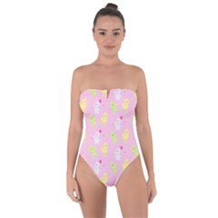 Pastel Adventure Tie Back One Piece Swimsuit by thePastelAbomination