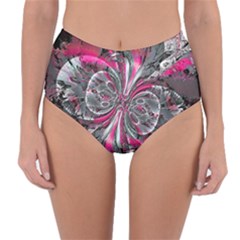 Mixed Signals Reversible High-Waist Bikini Bottoms