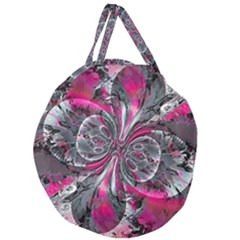 Mixed Signals Giant Round Zipper Tote