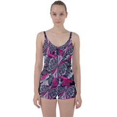 Mixed Signals Tie Front Two Piece Tankini by MRNStudios