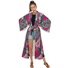 Mixed Signals Maxi Kimono by MRNStudios