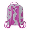 Pink Cow spots, large version, animal fur print in pastel colors Flap Pocket Backpack (Small) View3