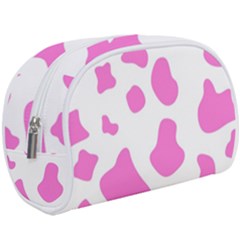 Pink Cow Spots, Large Version, Animal Fur Print In Pastel Colors Make Up Case (large) by Casemiro