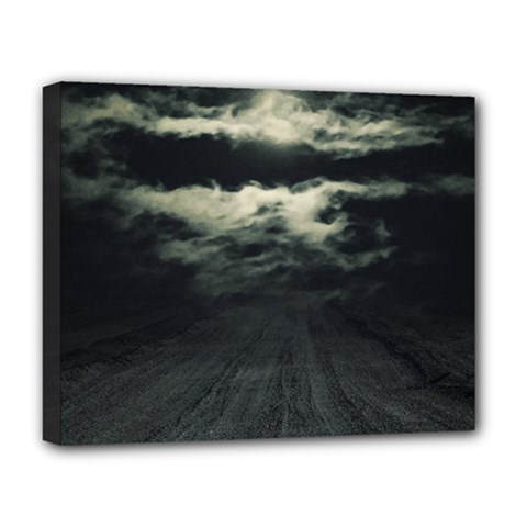 Dark Night Landscape Scene Deluxe Canvas 20  X 16  (stretched) by dflcprintsclothing