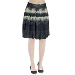 Dark Night Landscape Scene Pleated Skirt by dflcprintsclothing