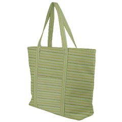 Green Goddess Zip Up Canvas Bag
