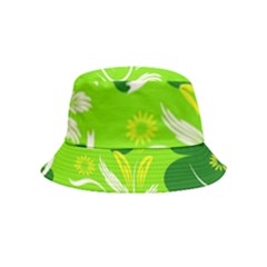 Folk Flowers Pattern Floral Surface Design Seamless Pattern Inside Out Bucket Hat (kids)